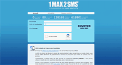 Desktop Screenshot of 1max2sms.com