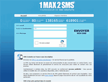 Tablet Screenshot of 1max2sms.com